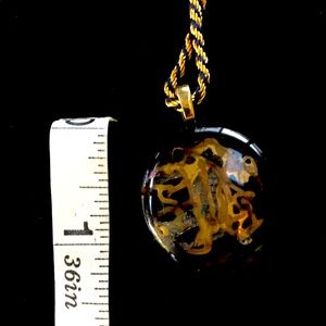 Glass fritted pendant necklace